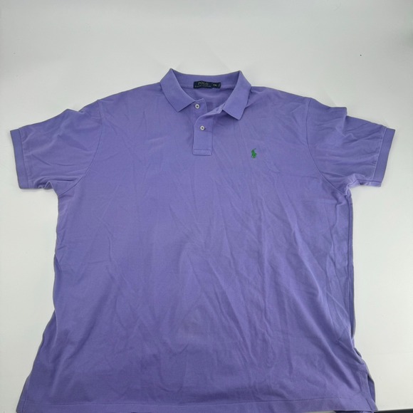 Polo Ralph Lauren Mens XXL Purple Polo Shirt Classic Fit Short Sleeve - Picture 1 of 2